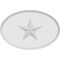 Ekena Millwork Standard Dalton Star Rosette With Beveled Edge, 6"W x 4"H x 1/2"P ROSP060X040X050DAL07 - alternate 4